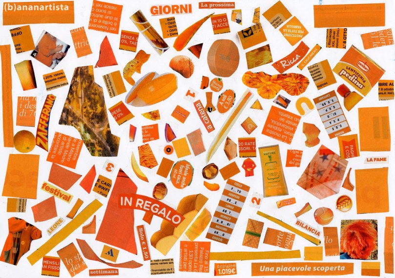 ORANGE COLLAGE artwork by (b)ananartista sbuff © 2016 all rights reserved