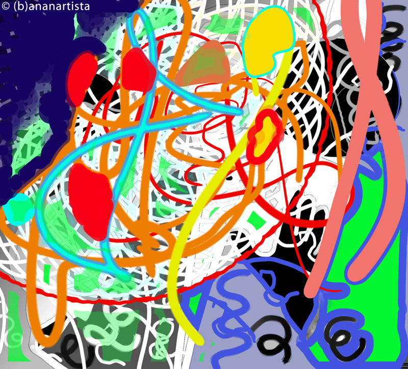 SELF-PENNED FERTILISATION computer art by (b)ananartista sbuff © 2016 all rights reserved