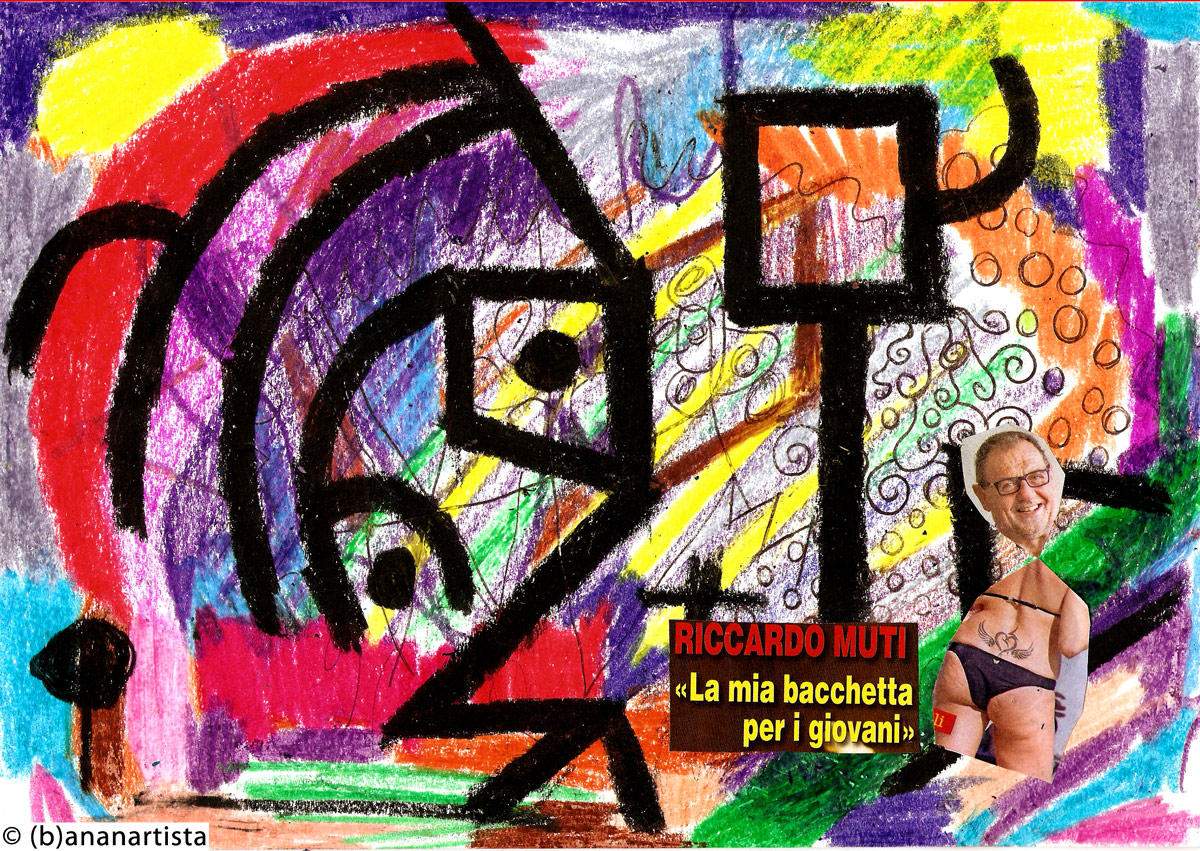 HORRIBLE ART 02  RICCARDO MUTI mixed media abstract art collage by (b)ananartista sbuff © 2016 all rights reserved