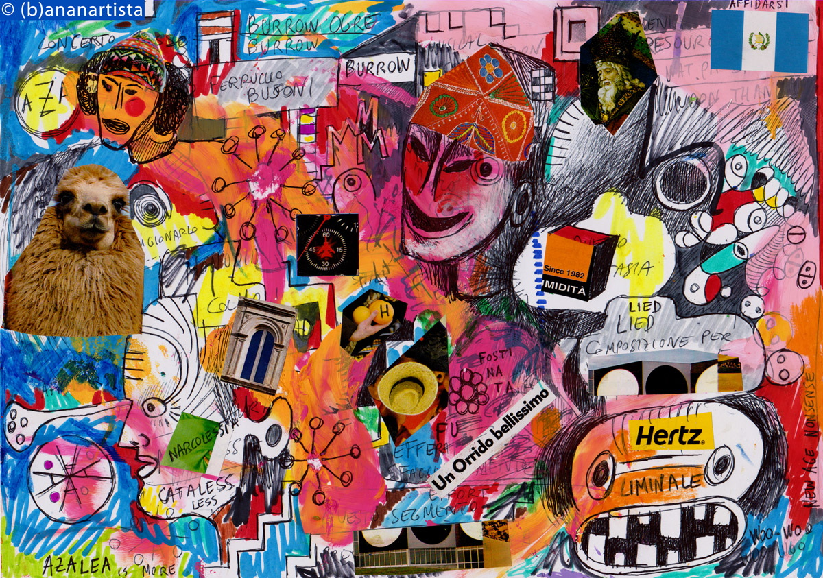 RULES FOR A MUSICAL COMPOSITION collage art by (b)ananartista sbuff © 2016 all rights reserved