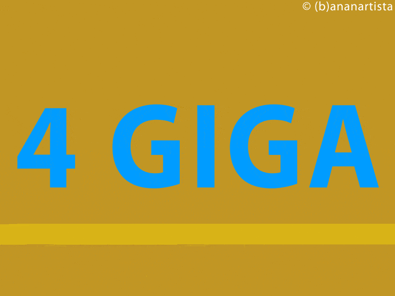 4 GIGA digital art by (b)ananartista sbuff © 2016 all rights reserved