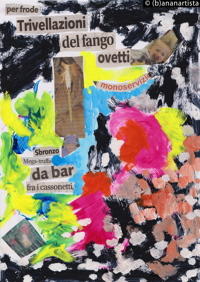 MEGA  TRUFFA DA BAR FRA I CASSONETTI mixed media collage by (b)ananartista SBUFF