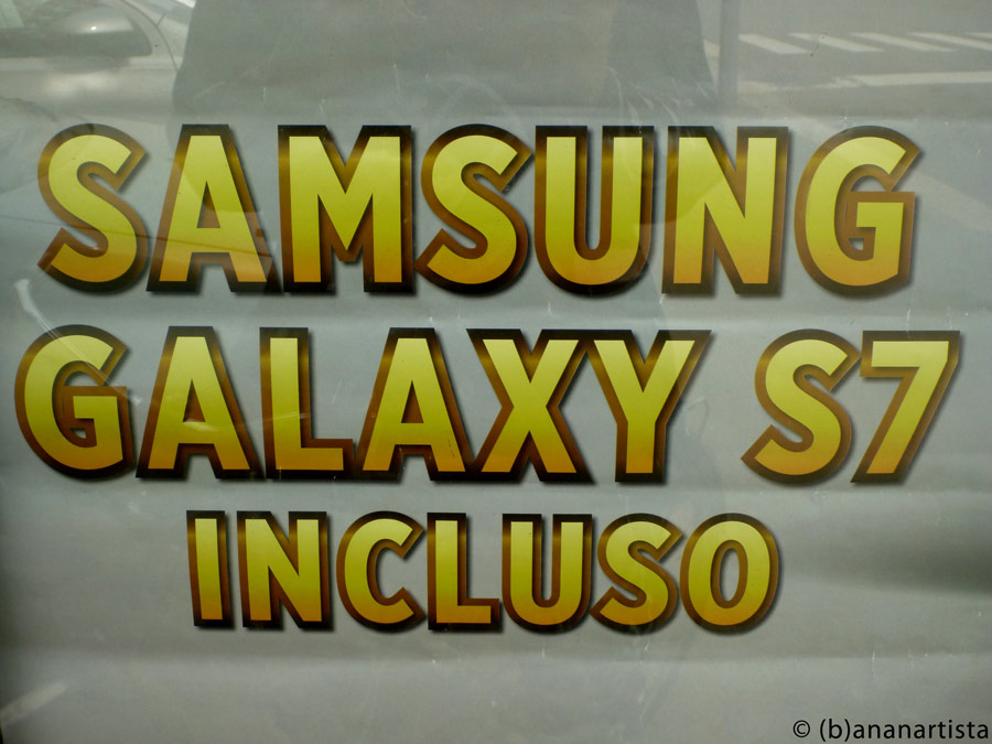 SAMSUNG GALAXY S7 INCLUSO still life photography by (b)ananartista sbuff © 2016 all rights reserved