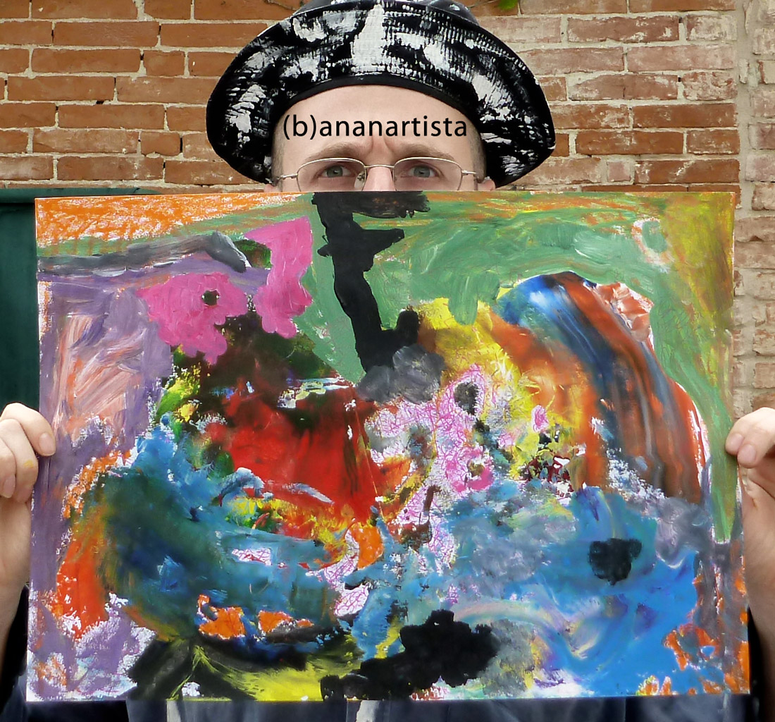 THE FATHER OF ALL THINGS abstract painting by (b)ananartista sbuff © 2016 all rights reserved