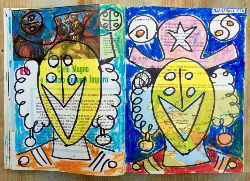 laughing twins painting by (b)ananartista