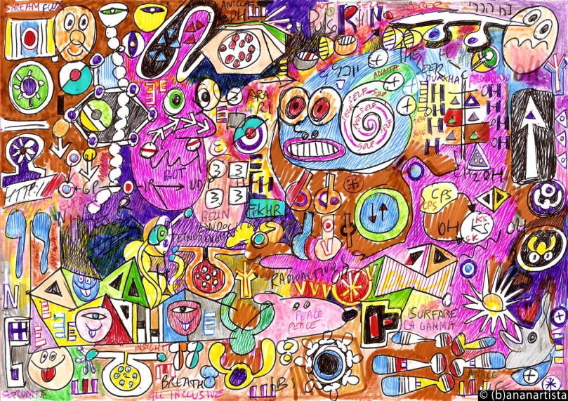 basics facts of existence art painting by (b)ananartista SBUFF