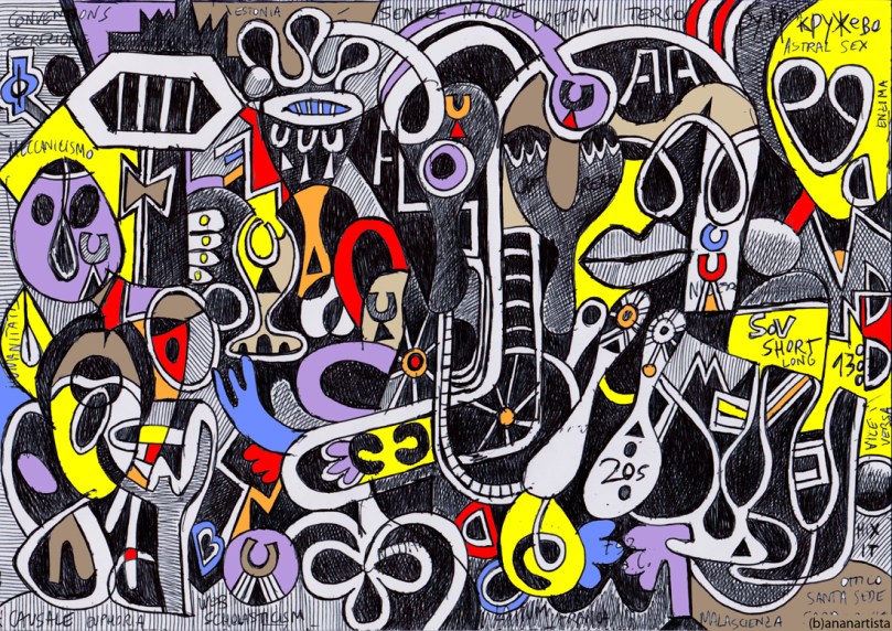 astral sex: outsider art painting by (b)ananartista sbuff