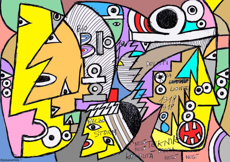 viaggio nei misteri di lione: opera di (b)ananartista SBUFF