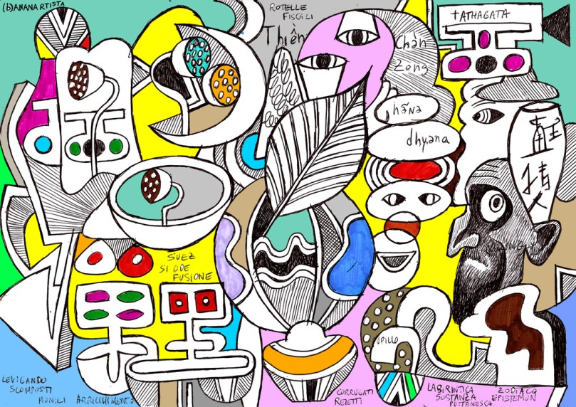 levigando scomposti monili: opera di (b)ananartista sbuff