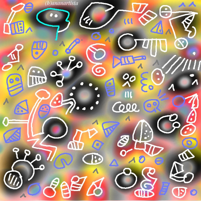 appercezione e schematismo trascendentale: dipinto digitale di (b)ananartista sbuff