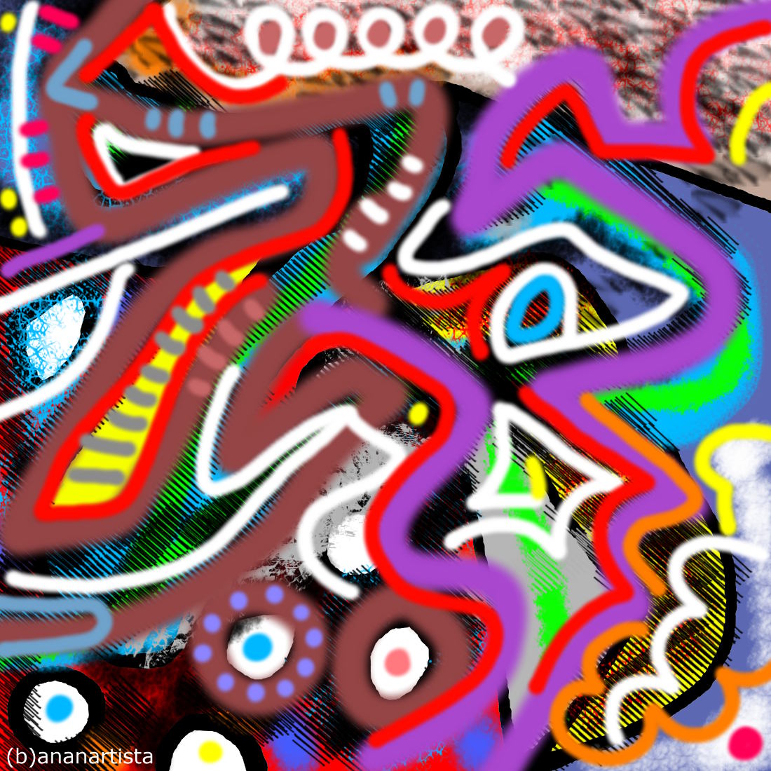 teofili e filantropi: digital abstract art di (b)ananartista sbuff