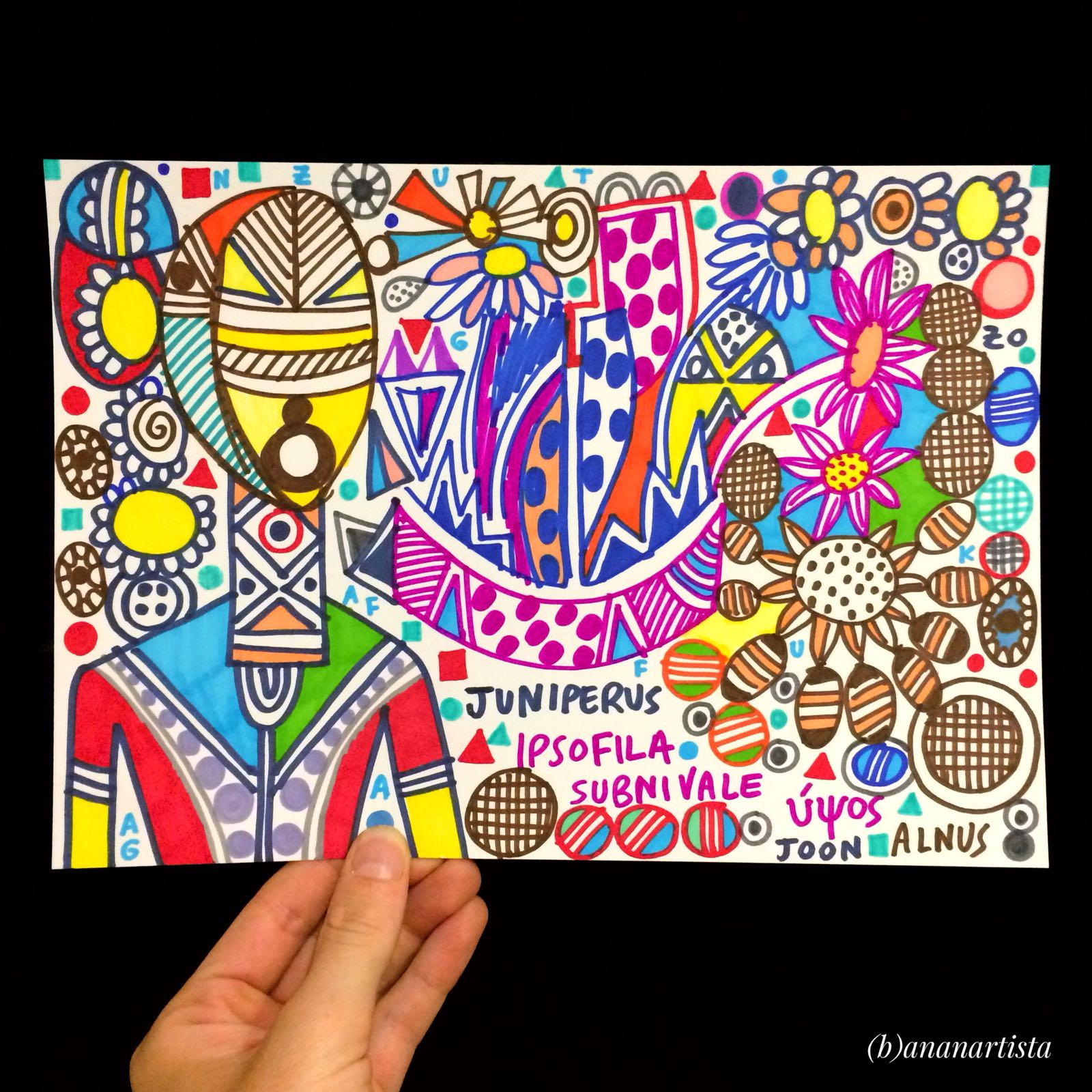 juniperus ipsofila subnivale : outsider abstract drawing by (b)ananartista sbuff