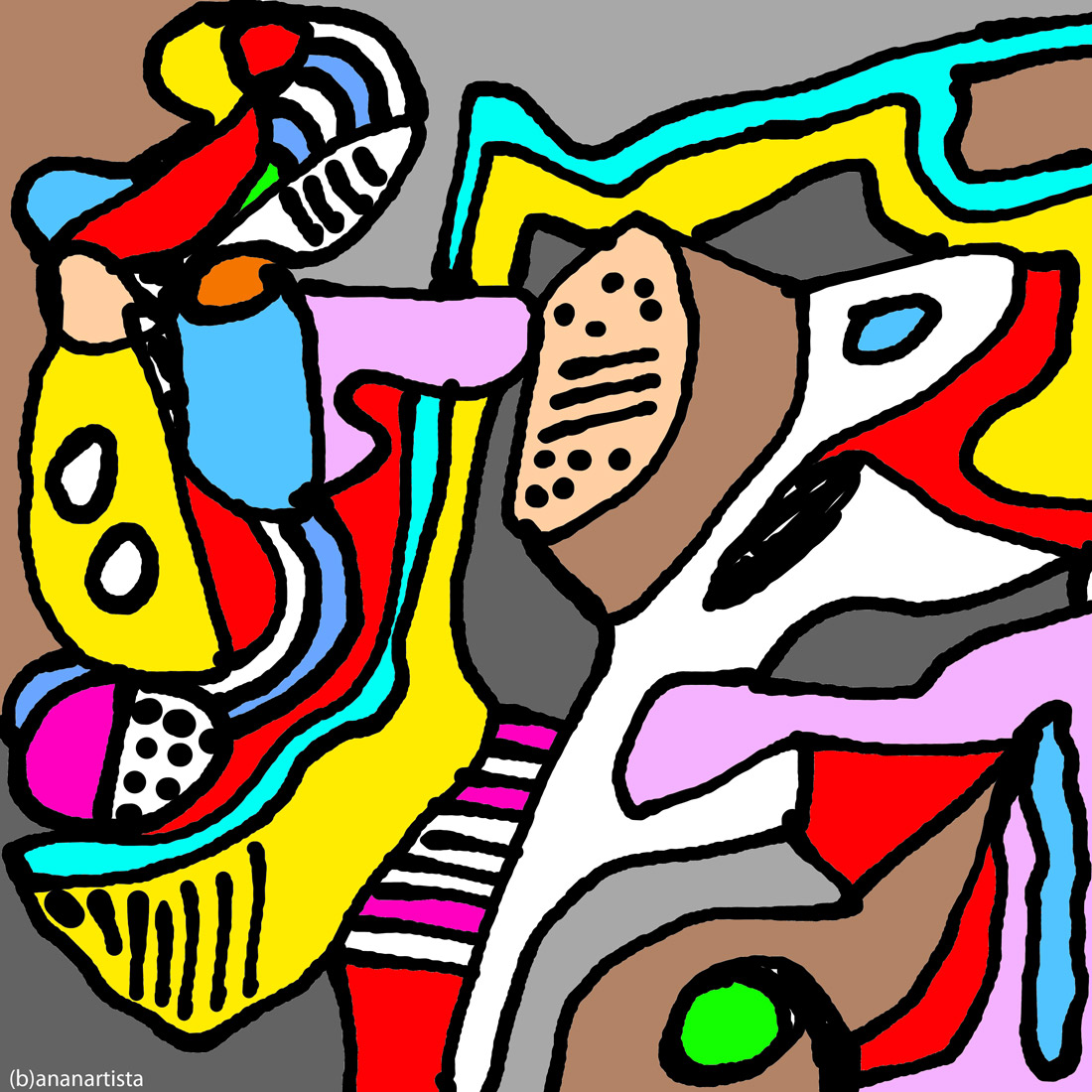 svista in fabbrica: digital abstract art by (b)ananartista sbuff