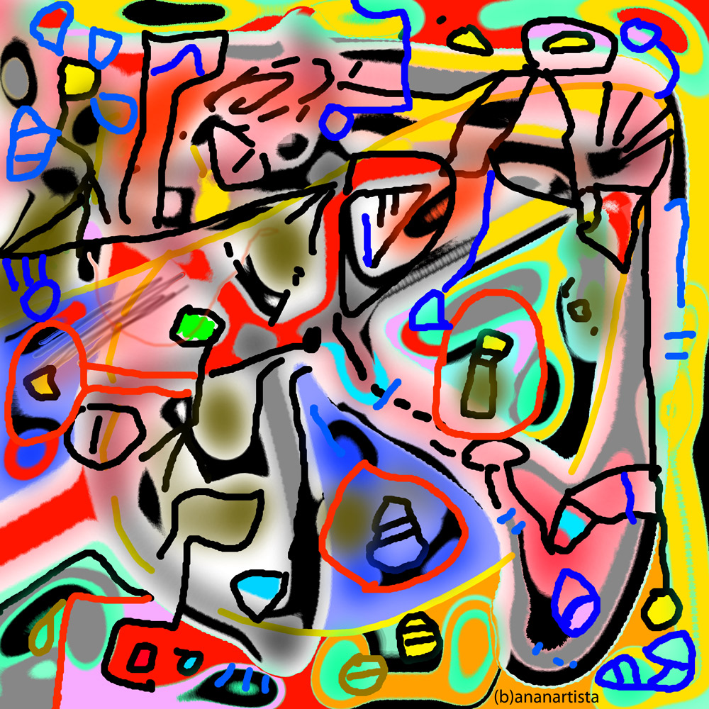 vivaio pero: digital abstract contemporary art by (b)ananartista sbuff