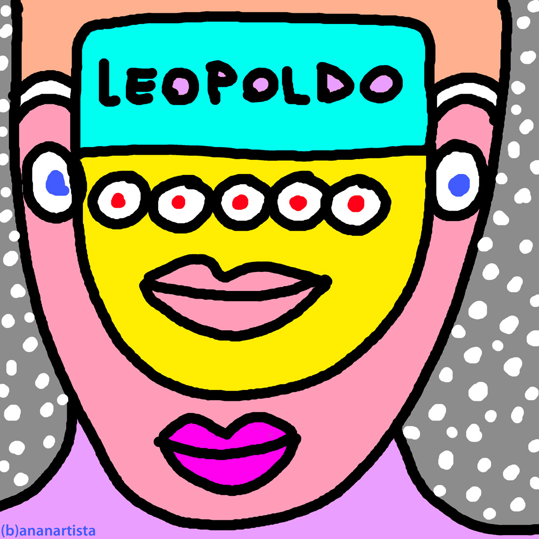 leopoldo outsider digital painting portrait by (b)ananartista sbuff