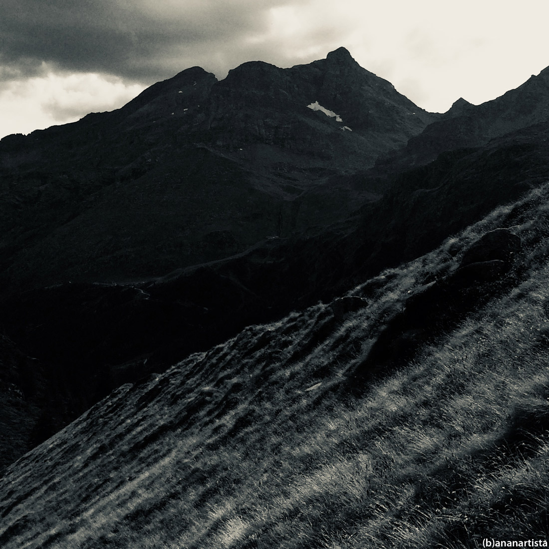 pastoral poetry alps landscape black and white photography by (b)ananartista sbuff art