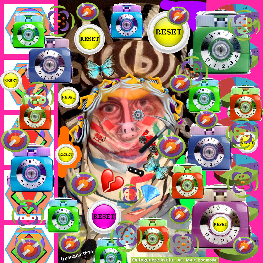 reset selfie: outsider digital art by (b)ananartista sbuff