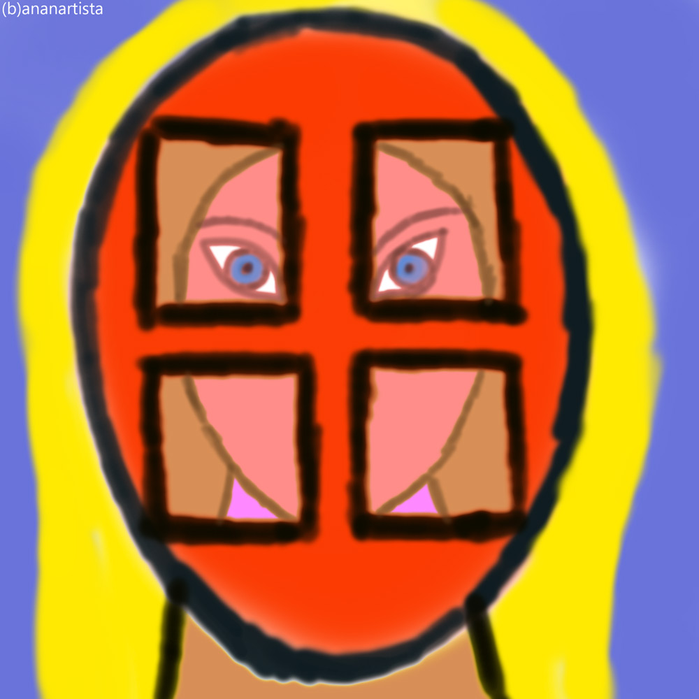 ogni essere umano è una finestra: digital painting art by (b)ananartista sbuff