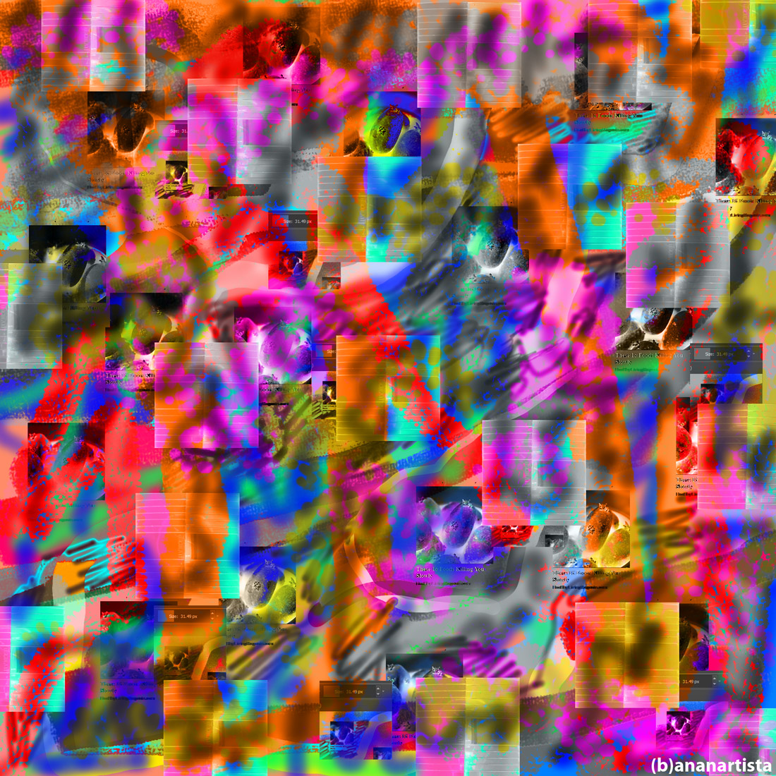 simulacra and organic simulation: digital painting by (b)ananartista sbuff