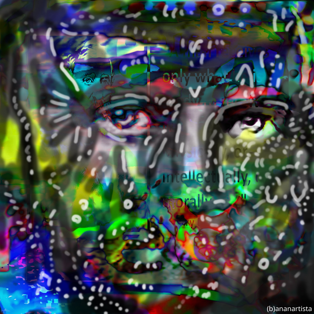 henry david thoreau: digital painting by (b)ananartista sbuff