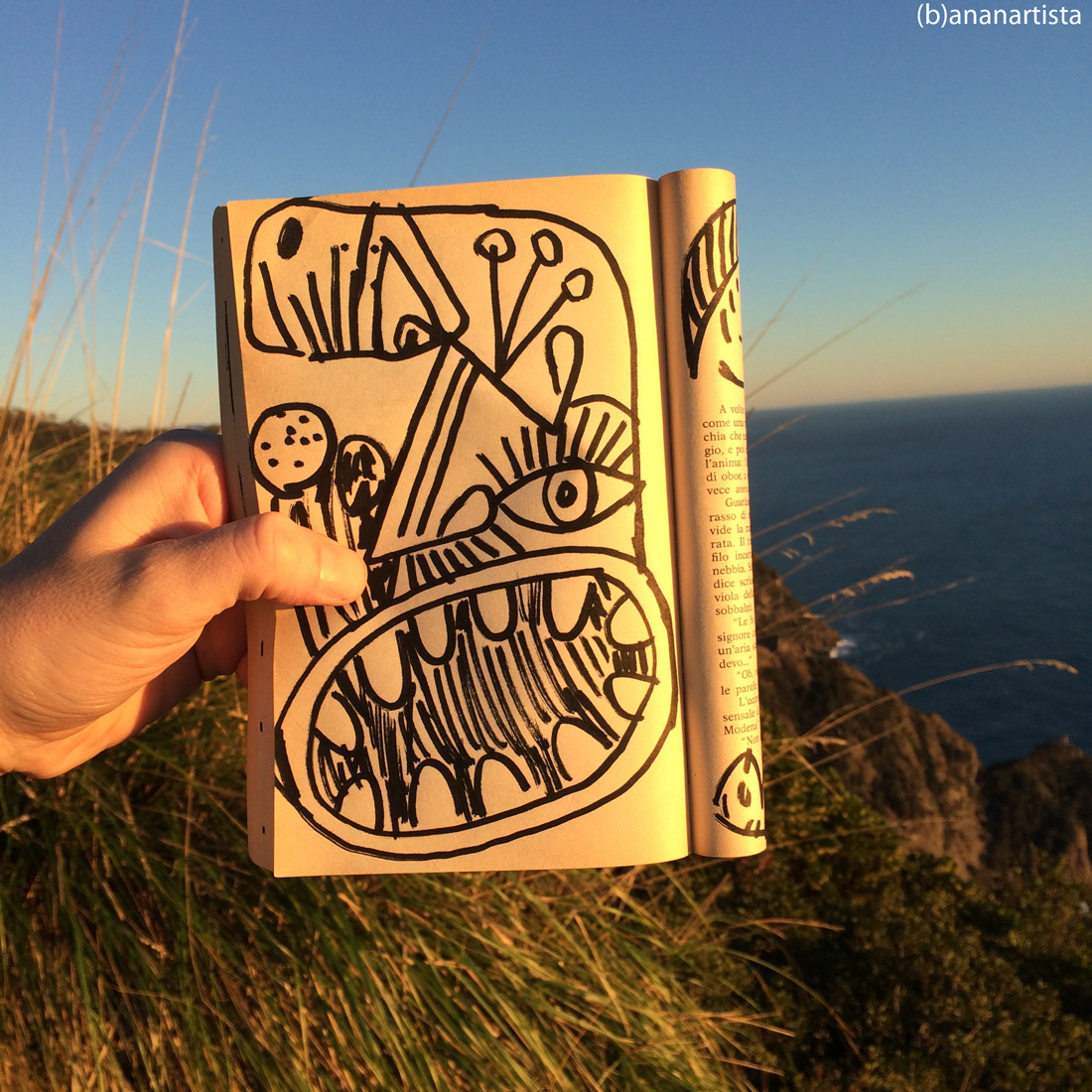 vagabondo: disegno di (b)ananartista sbuff