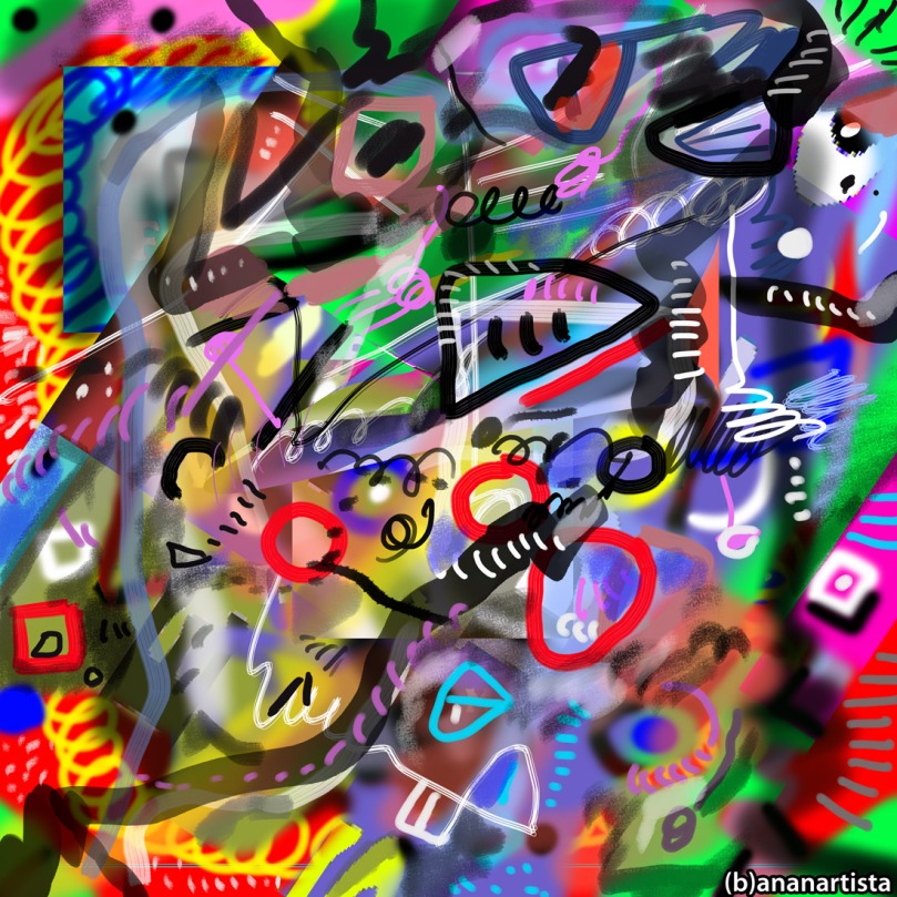 paradise: digital abstract art by (b)ananartista sbuff