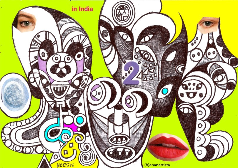 Noesis in India: collage art by (b)ananartista sbuff