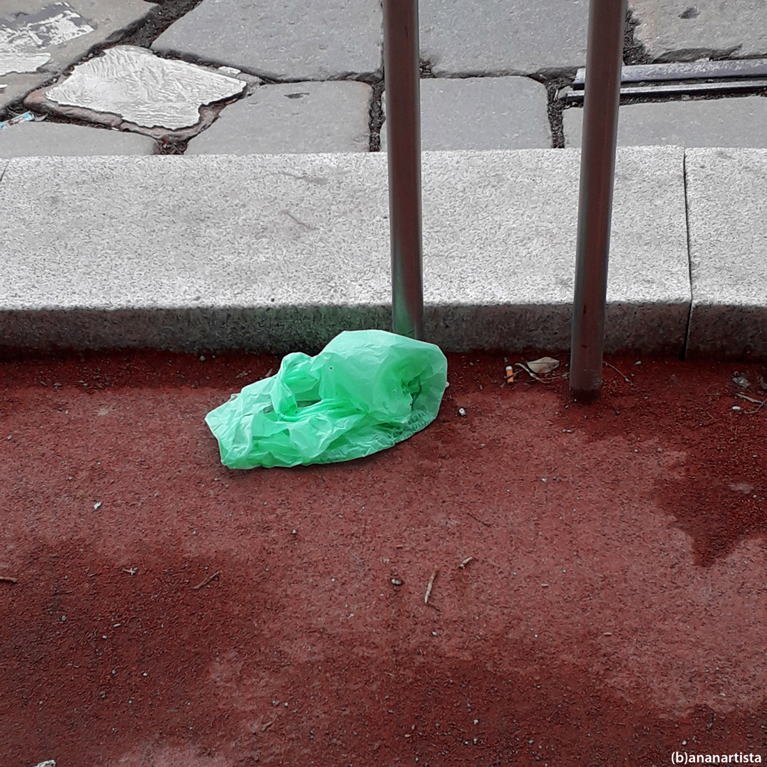 sacchetto verde: fotografia di (b)ananartista sbuff