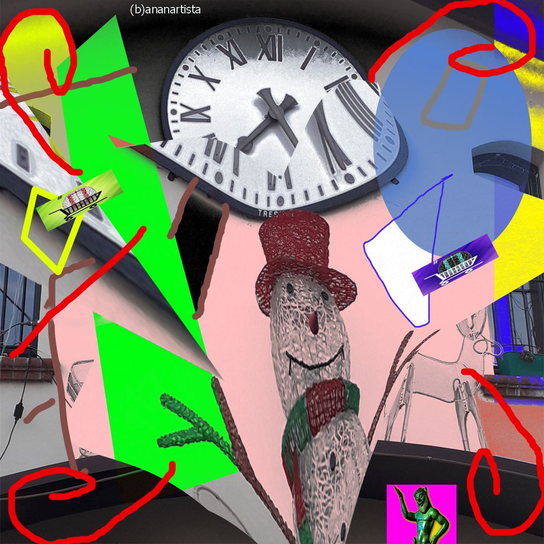 spirito natalizio: digital collage by (b)ananartista sbuff