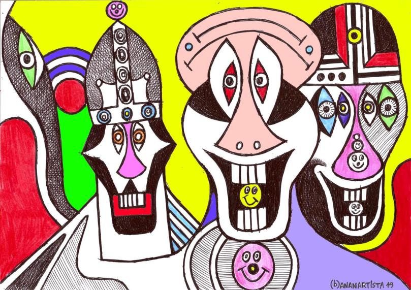 satan pope emoji : illustration art by (b)ananartista sbuff