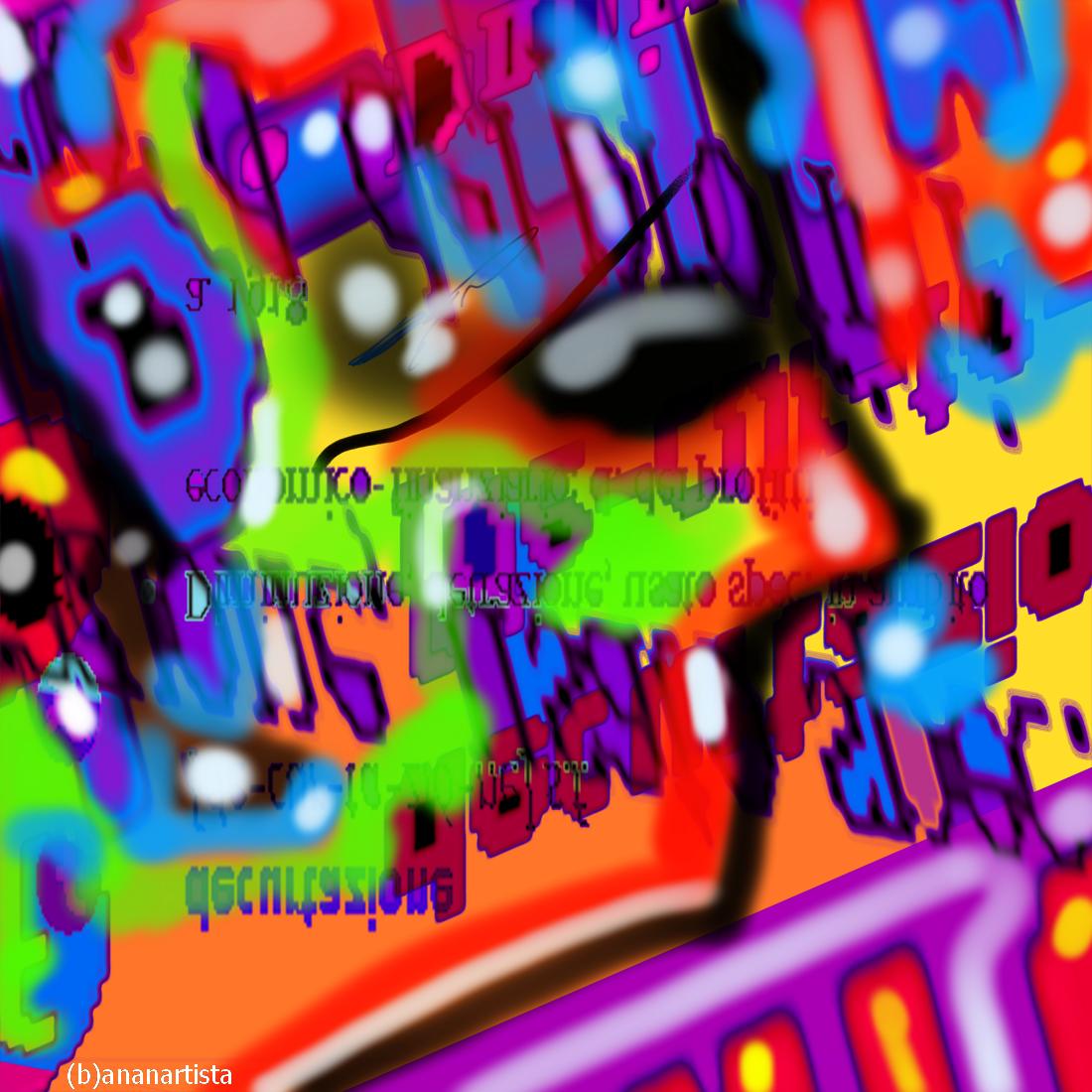 decurtazione : arte astratta di (b)ananartista sbuff