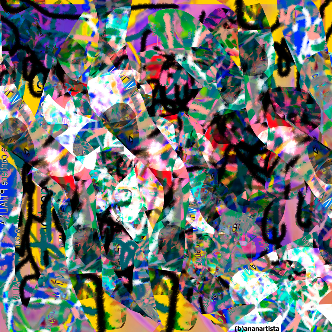 saliva: microscopic digital abstract art by (b)ananartista sbuff