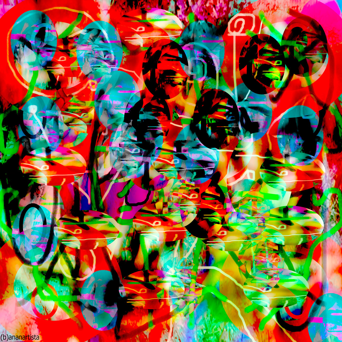 squirrel - digital abstract art by (b)ananartista sbuff