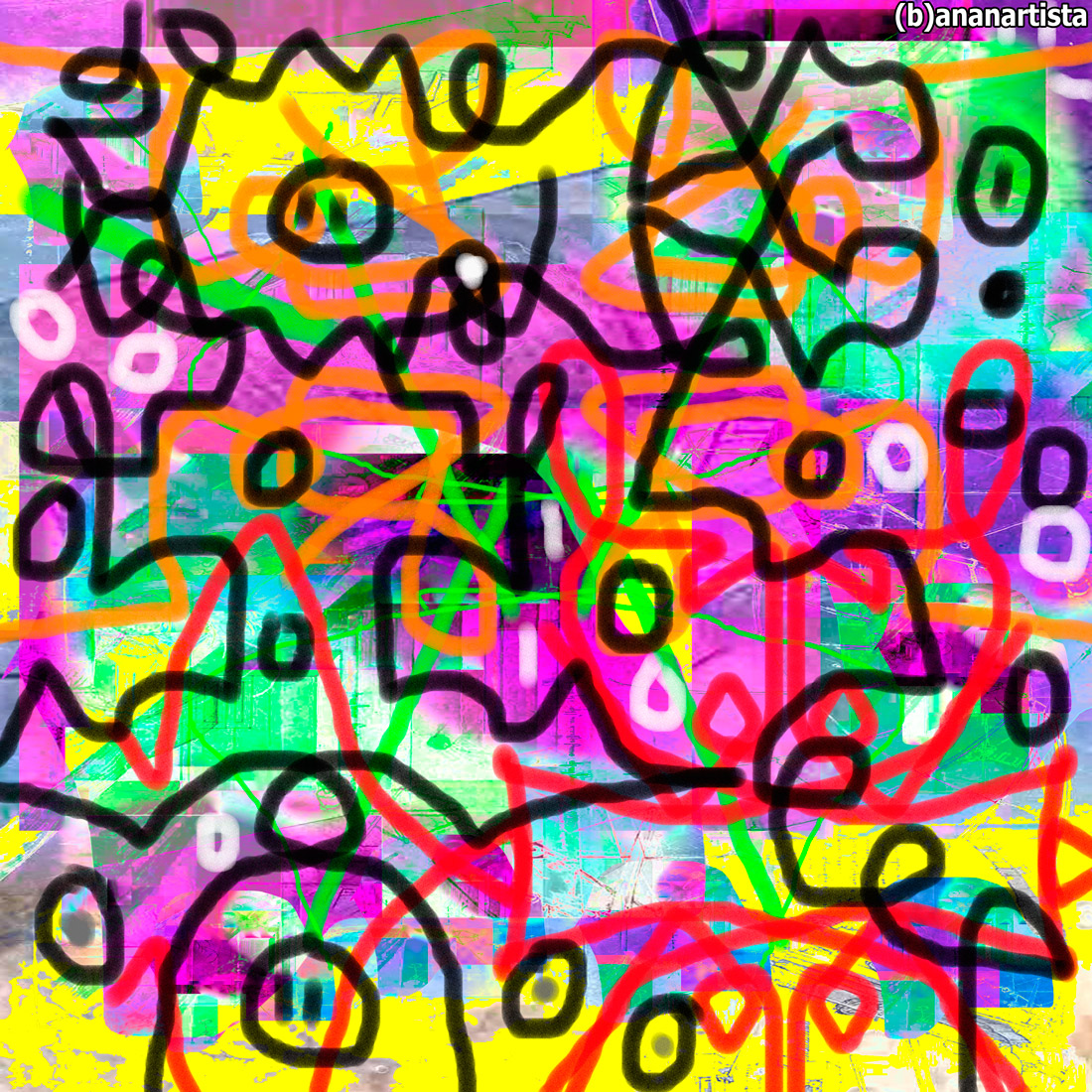 il mio codice atlantico di leonardo da vinci : arte astratta di (b)ananartista sbuffuff