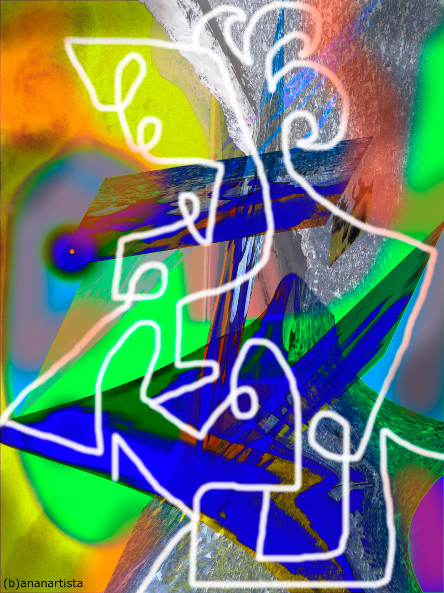 socotra : abstract art collage by (b)ananartista sbuff