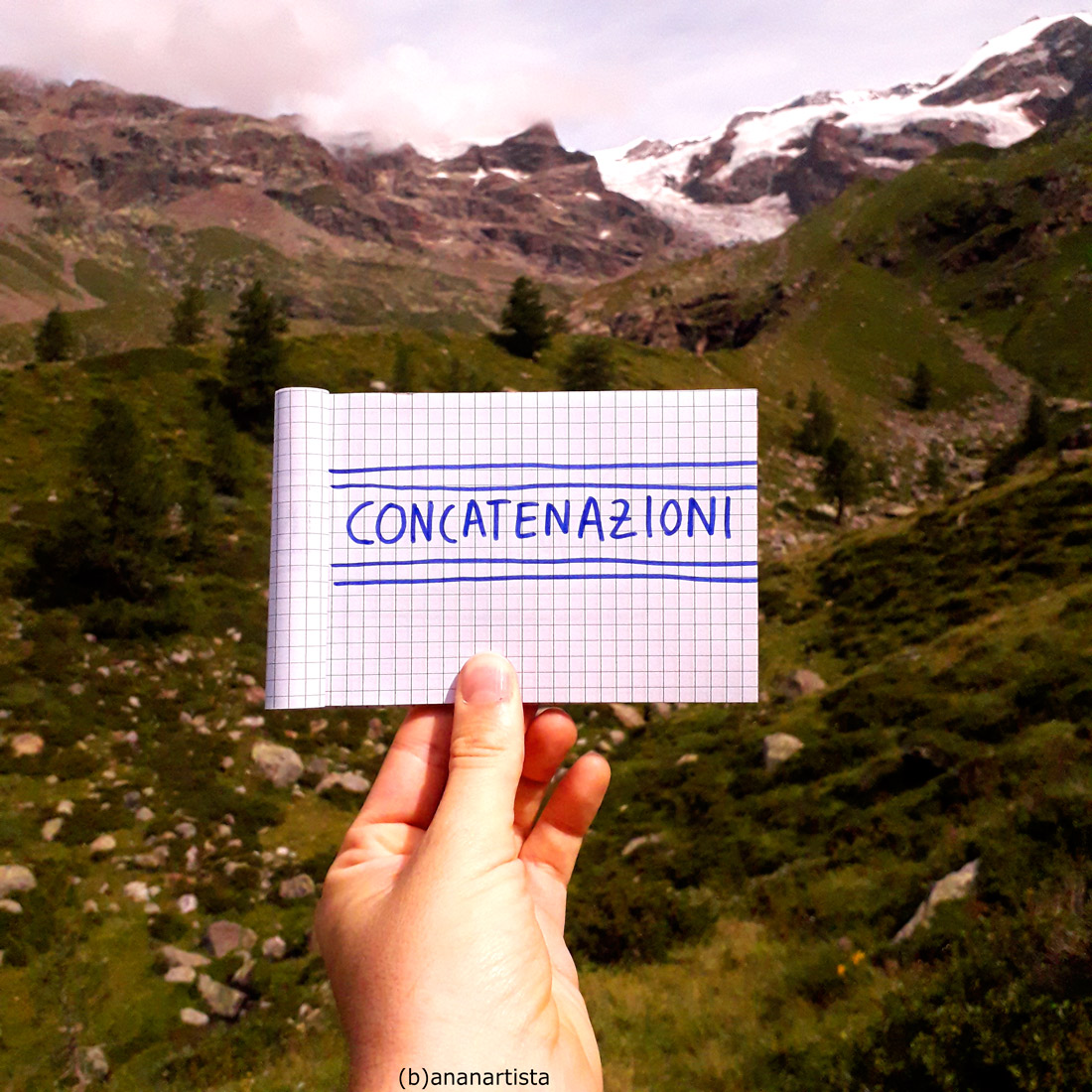 concatenazioni : poesia e paesaggio di (b)ananartista sbuff