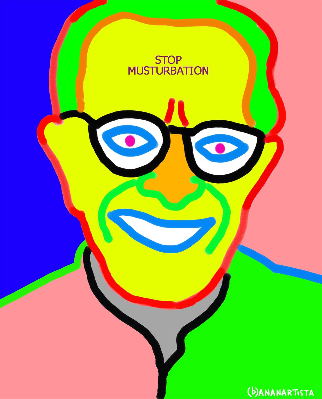 stop musturbation albert ellis portrait by (b)ananartista sbuff 