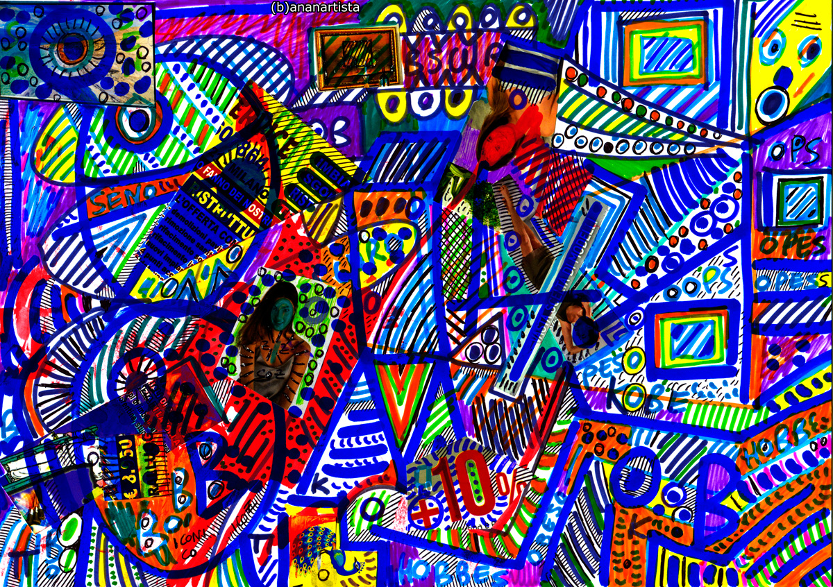 ops seno peso kobe - abstract collage by (b)ananartista sbuff