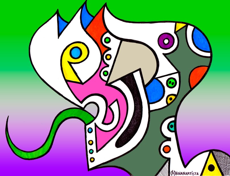 reptilian humanoid : illustration : (b)ananartista sbuff