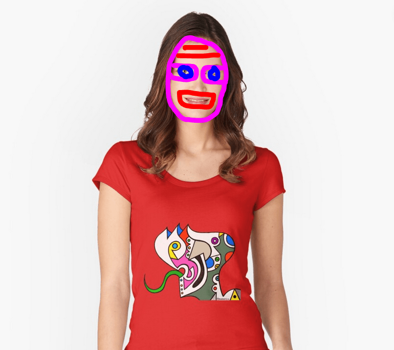 redbubble (b)ananartista reptilian humanoid illustration fitted scoop t shirt drawz maglietta shop