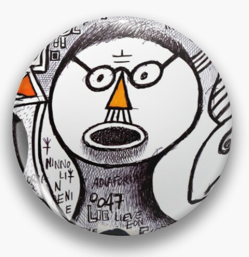 redbubble (b)ananartista tope pereira negativity acne pin spilletta shop art