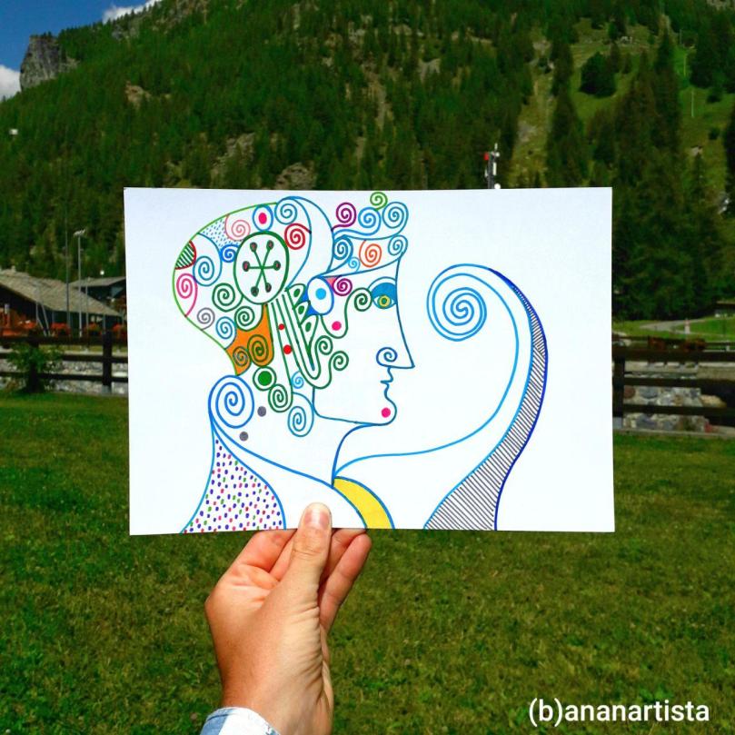 la regina della notte : disegno di (b)ananartista sbuff