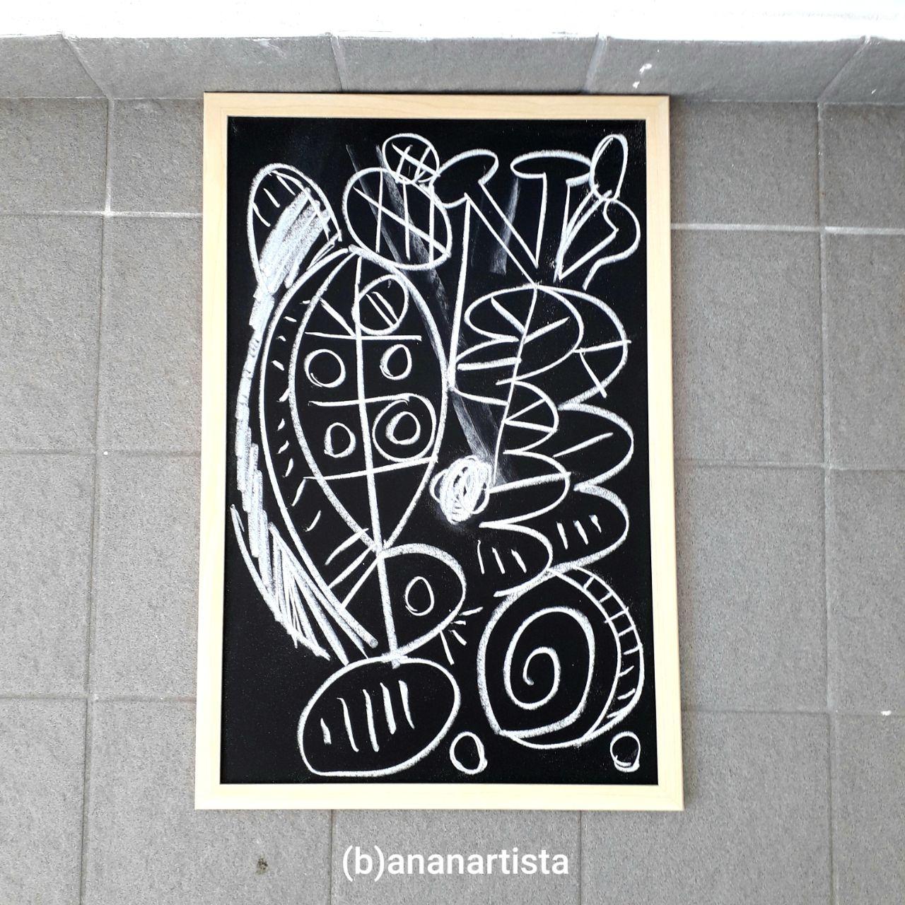 abstract chalk art by (b)ananartista sbuff