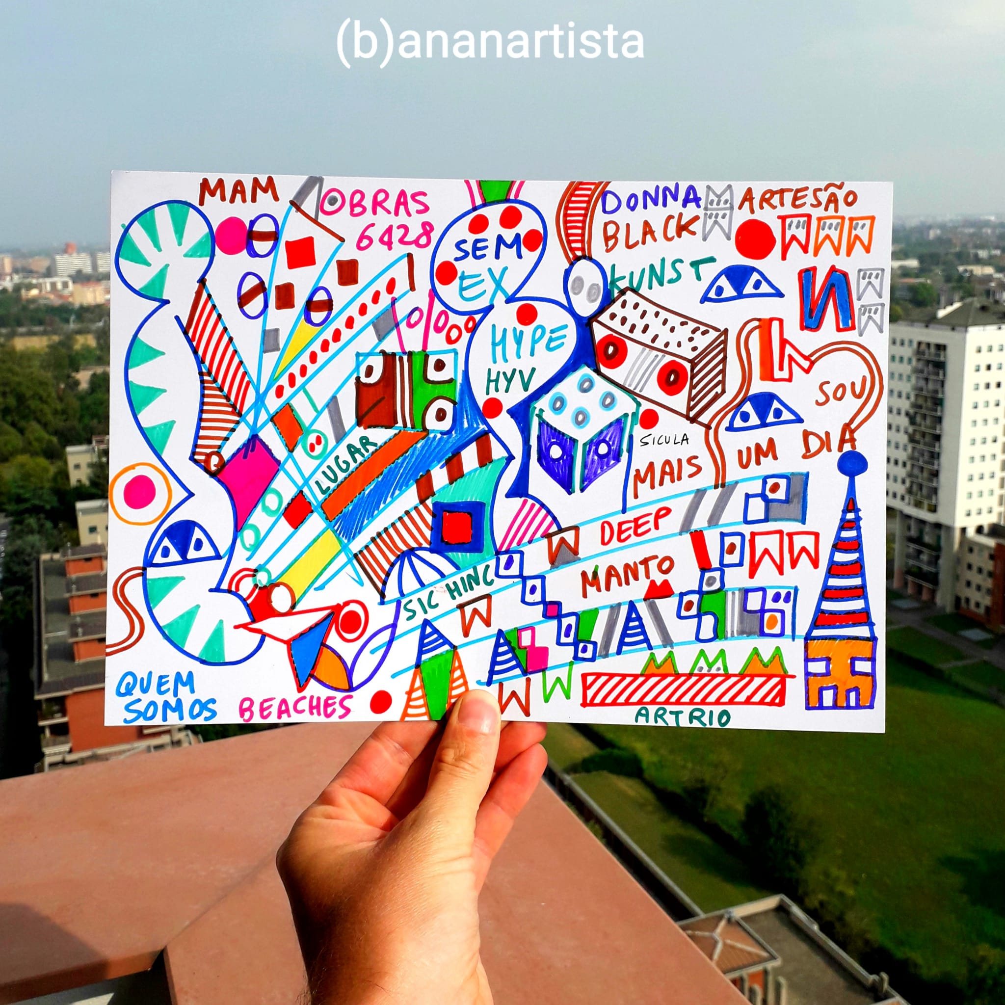 donna black kunst - lavoro di (b)ananartista sbuff