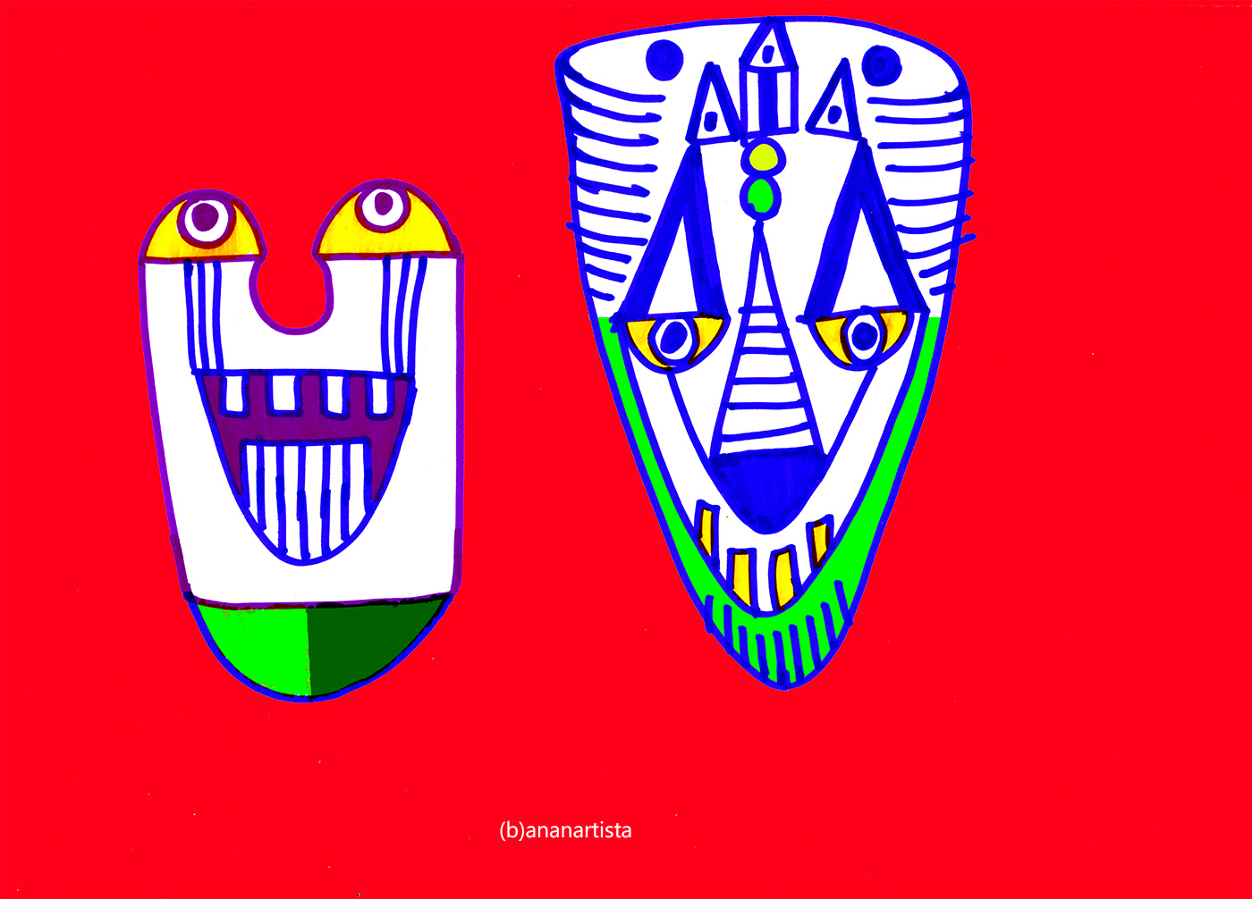 amiconi gran bricconi happy painting di (b)ananartista sbuff