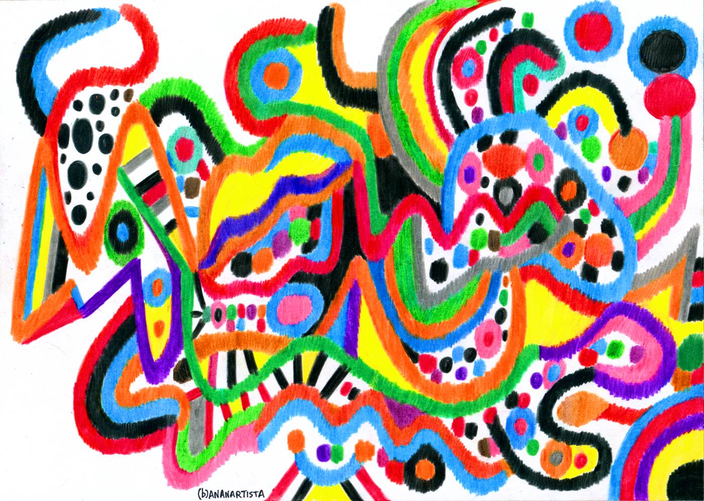 carnevale di venezia opera astratta di (b)ananartista sbuff