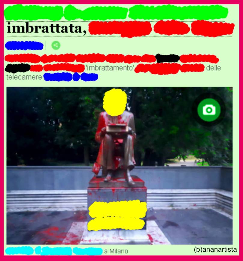 imbrattata imbrattamento milano by (b)ananartista sbuff