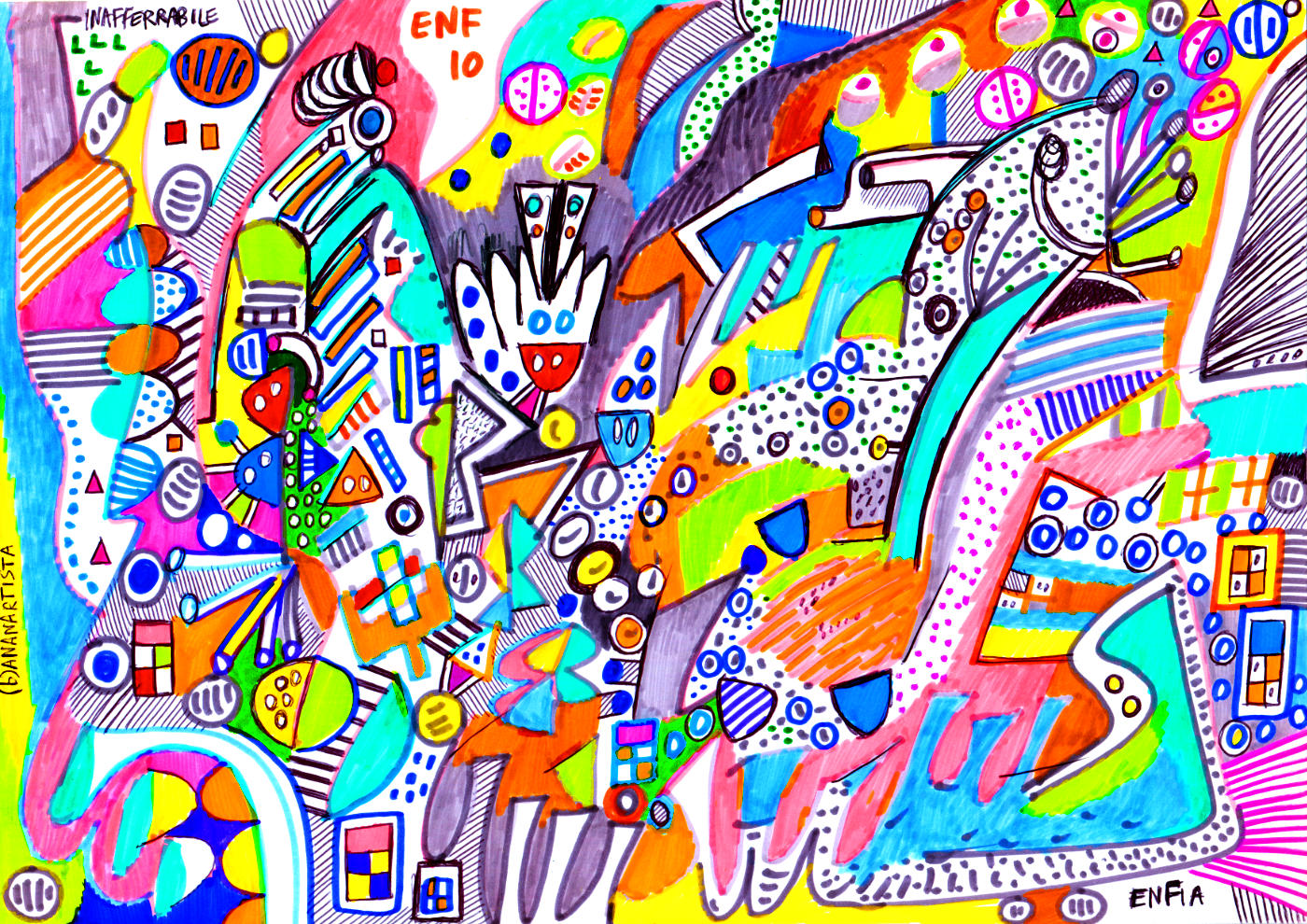 inafferrabile enfia arte astratta di (b)ananartista sbuff