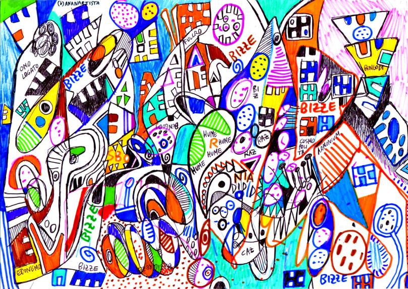 paese di bengodi - arte astratta di (b)ananartista sbuff
