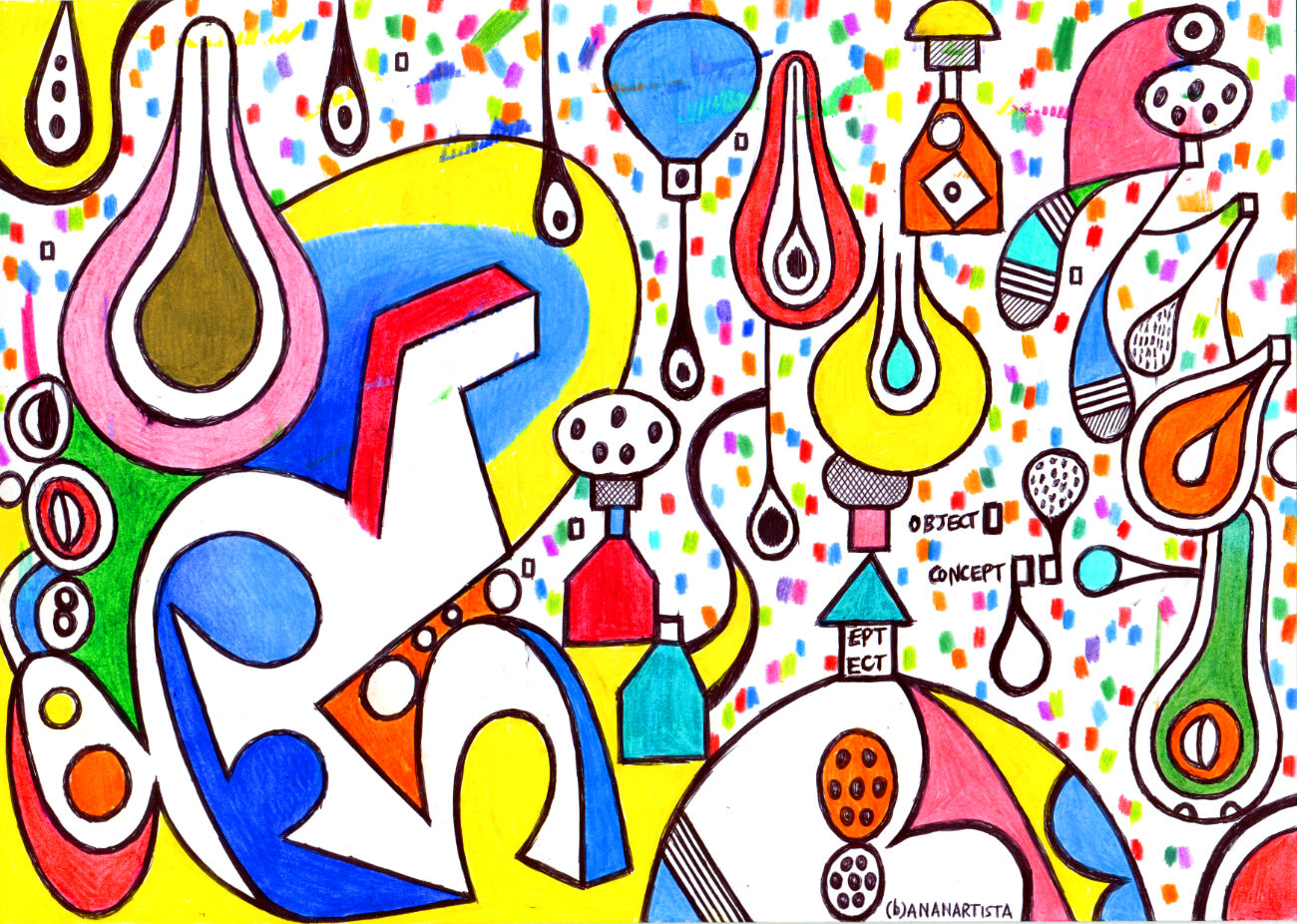 paesaggio metafisico pittura di (b)ananartista sbuff